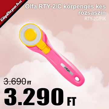 OLFA RTY-2/C körpengés kés rózsaszín