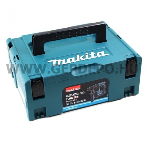 Makita HR166DSMJ SDS-Plus akkus fúrókalapács MAKPAC kofferben 10,8V-12V Max CXT