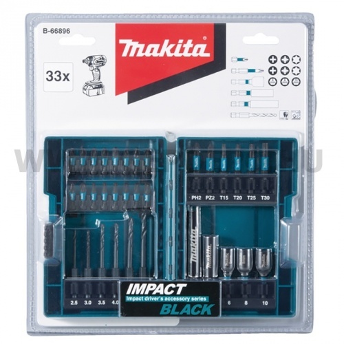 Makita 33db-os impact BLACK bitkészlet