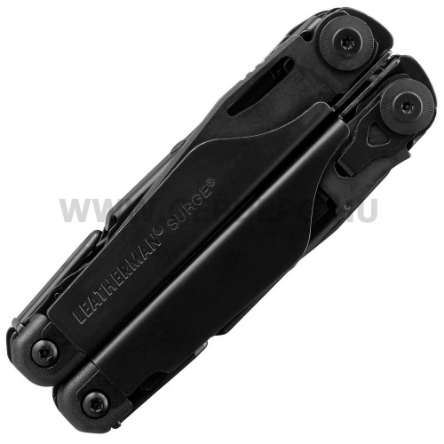 Leatherman Surge multiszerszám, fekete, 4 zsebes gyöngyvászon tok