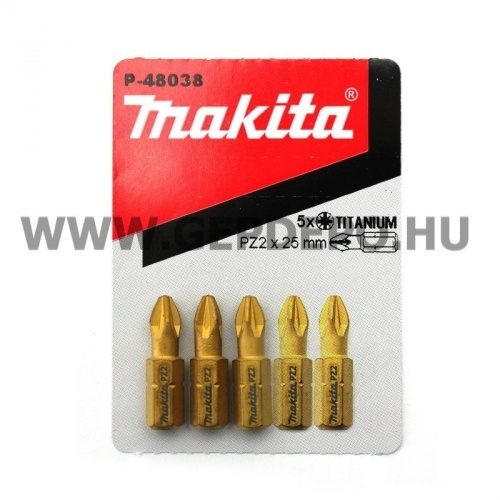 Makita titánium bit PZ2x25 mm - 5 db