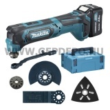 Makita TM30DSMJX4 akkus multifunkciós gép MAKPAC kofferben 10,8V-12V Max CXT