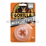 Gorilla Heavy Duty Mounting Tape kétoldalú, átlátszó ragasztószalag 25,4mm x 1,52m