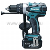 Makita DHP458RFJ akkus ütvefúró-csavarbehajtó  18V LXT BL XPT MakPac kofferben